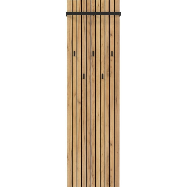 Nástenný vešiak v dekore duba v prírodnej farbe 46 cm Libbiano – Germania