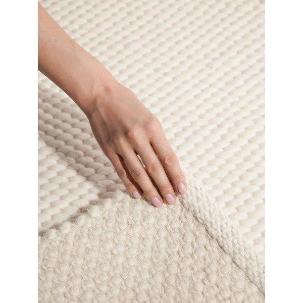 Krémovobiely ručne tkaný vlnený koberec 140x200 cm Lyon Beans – Elle Decoration-image-4