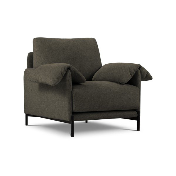 Čiernošedé kreslo Interieurs 86 Zoe-image-2