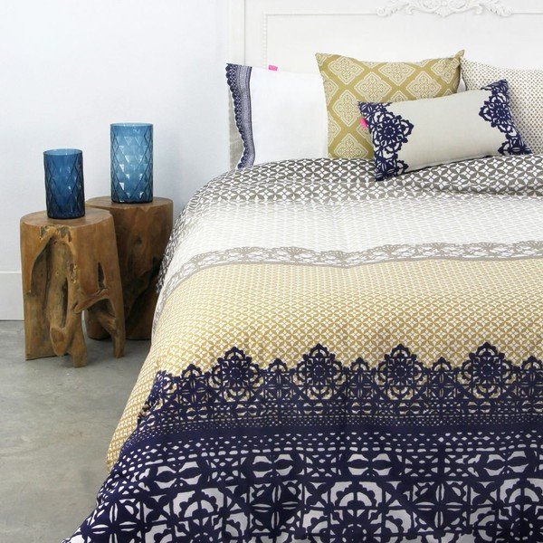 Obliečka na paplón z čistej bavlny Happy Friday Embroidery, 220 × 220 cm-image-2