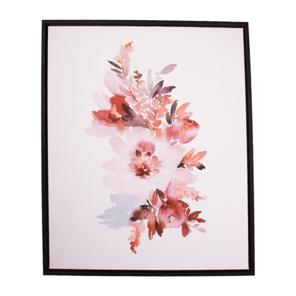 Nástenný obraz v ráme Dakls Pinky Flowers, 40 x 50 cm
