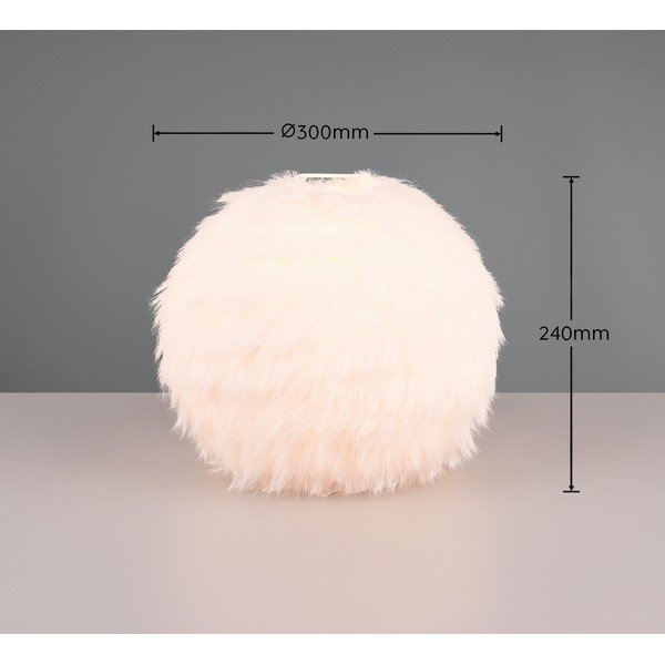 Krémová stolová lampa (výška 24 cm) Furry - Reality-image-3