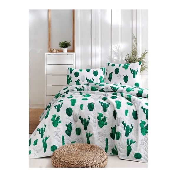 Set bavlnenej prikrývky cez posteľ a obliečky na vankúš Lura Parihno, 160 × 220 cm