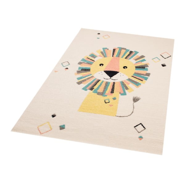 Béžovokrémový detský koberec Zala Living Lion, 120 × 170 cm-image-1