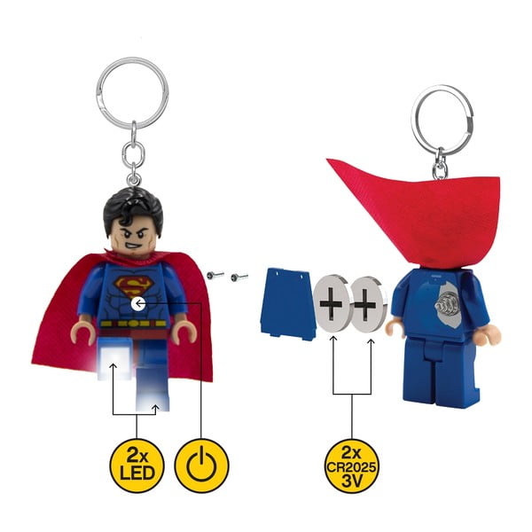 Kľúčenka so svietidlom Superman – LEGO®-image-3