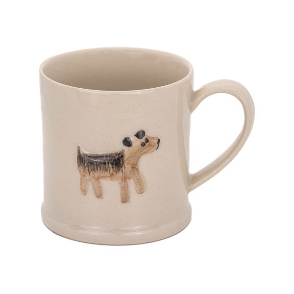 Béžový keramický hrnček 225 ml Dog – Sass & Belle