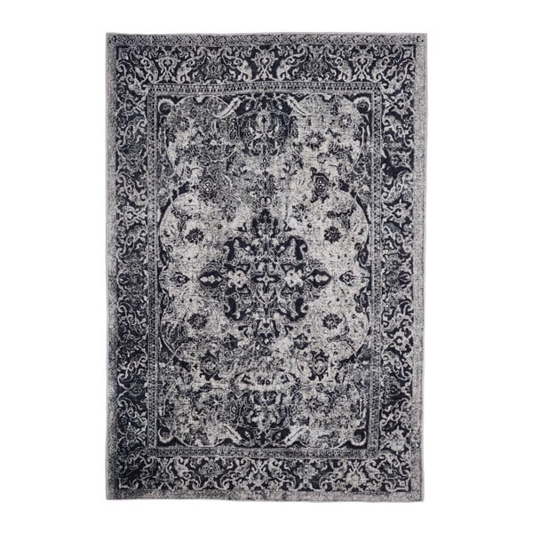 Tmavosivý koberec Floorita Edessa Grey Black, 120 × 180 cm