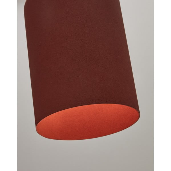 Závesné svietidlo v terakotovej farbe s kovovým tienidlom ø 15 cm Peralta – Kave Home-image-4