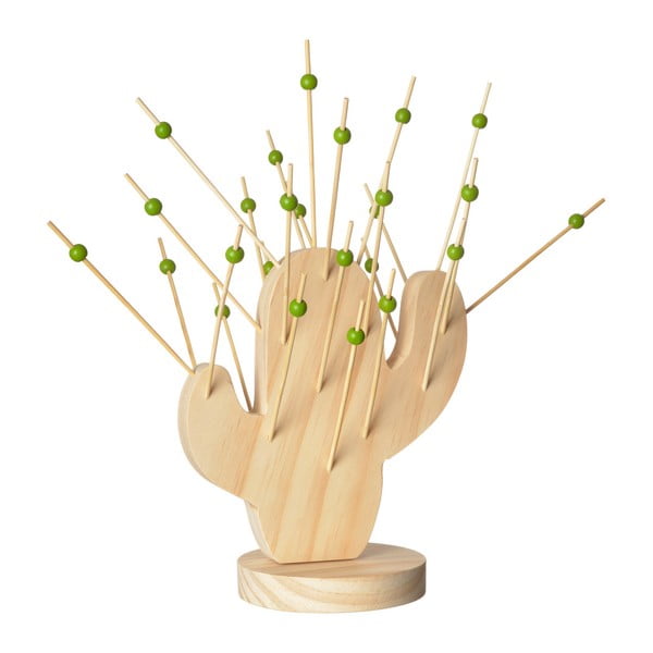 Bambusový stojan s napichovadlami Le Studio Cactus Cocktail Picks