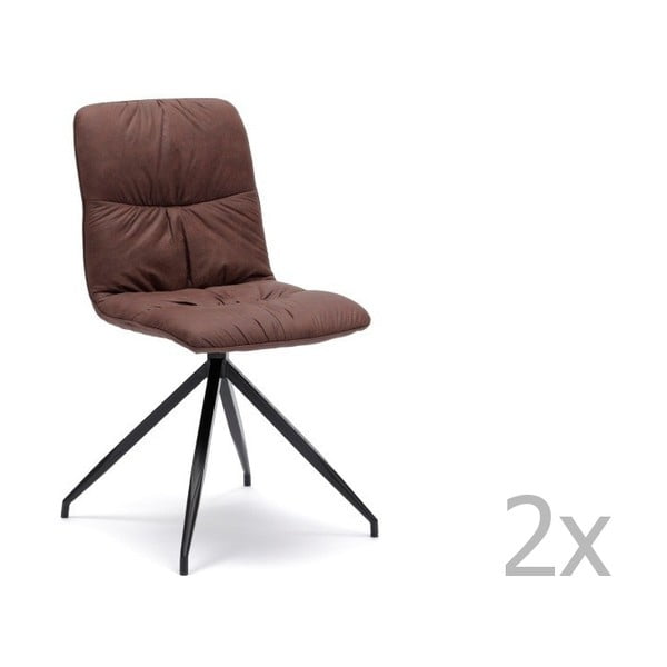 Hnedá stolička Design Twist Galena