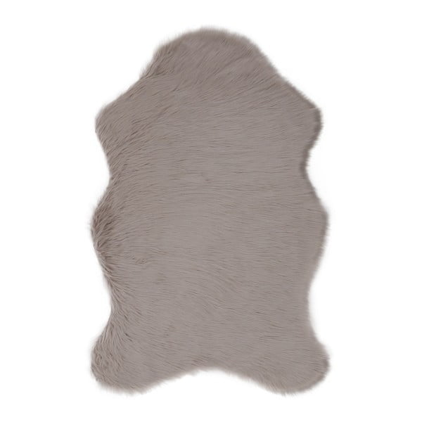 Sivý koberec z umelej kožušiny Pelus Grey, 60 × 90 cm