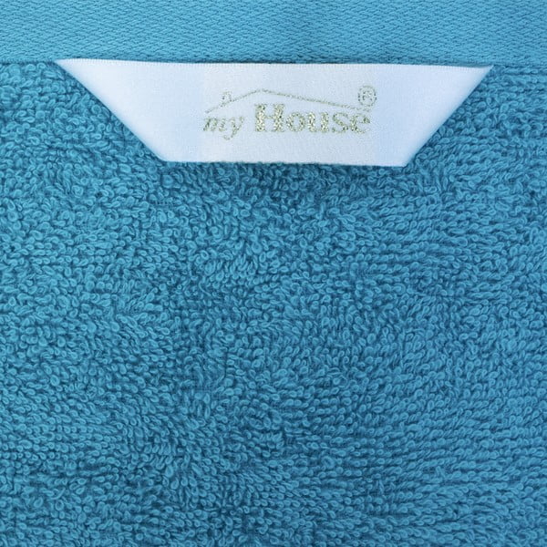 Modrý bavlnený uterák 50x100 cm Darwin – My House-image-3