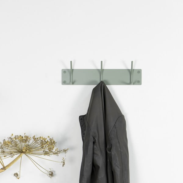 Sivozelený kovový nástenný vešiak 40 cm Fusion – Spinder Design-image-3