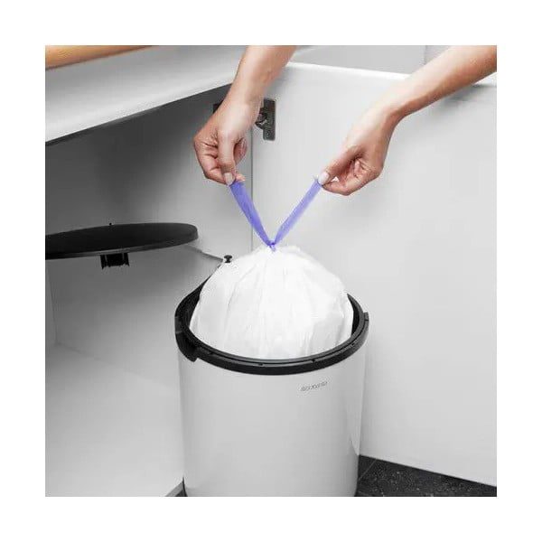 Biely vstavaný oceľový odpadkový kôš 15 l – Brabantia-image-2