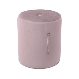 Ružový puf Mazzini Sofas Fiore, ⌀ 40 cm