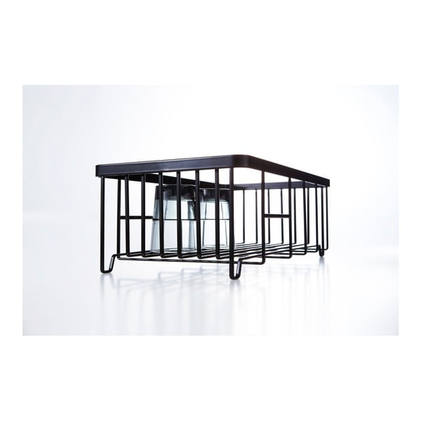 Čierny odkvapávač na riad YAMAZAKI Tower Wire-image-3