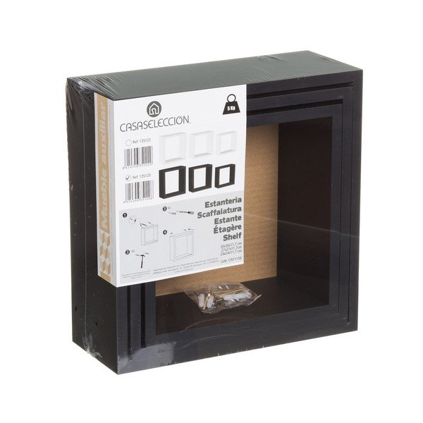 Čierne police v súprave 3 ks – Casa Selección-image-3