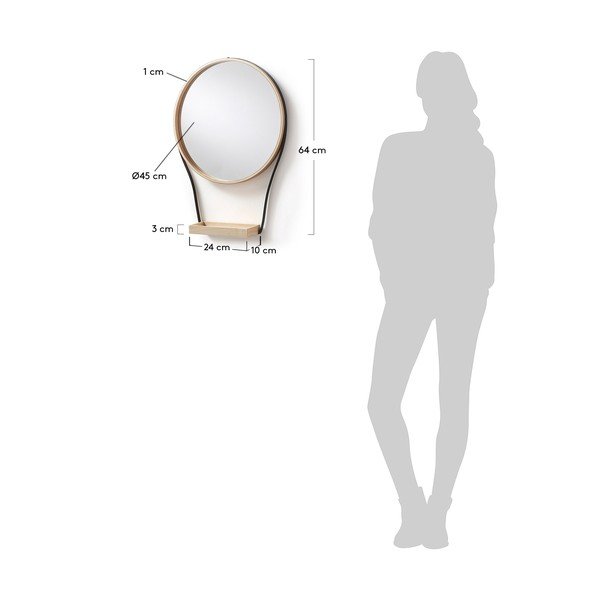 Nástenné zrkadlo Kave Home Barlow-image-2