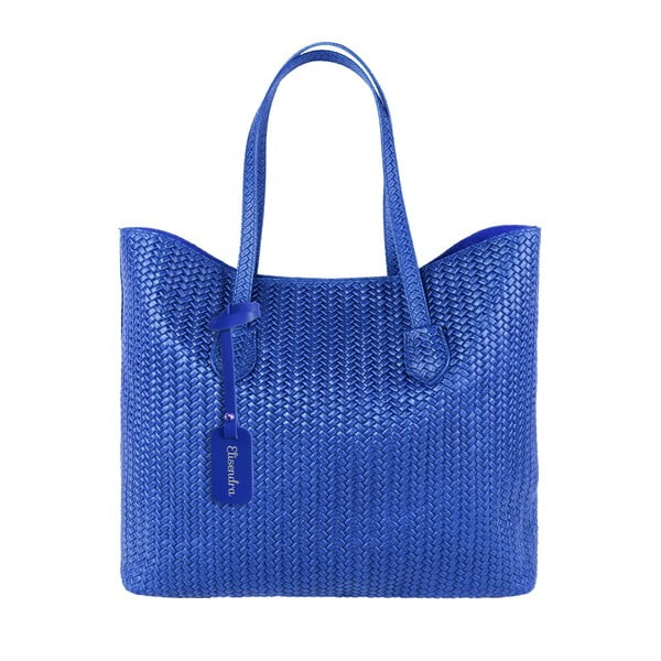 Modrá kožená kabelka Maison Bag Ginnie