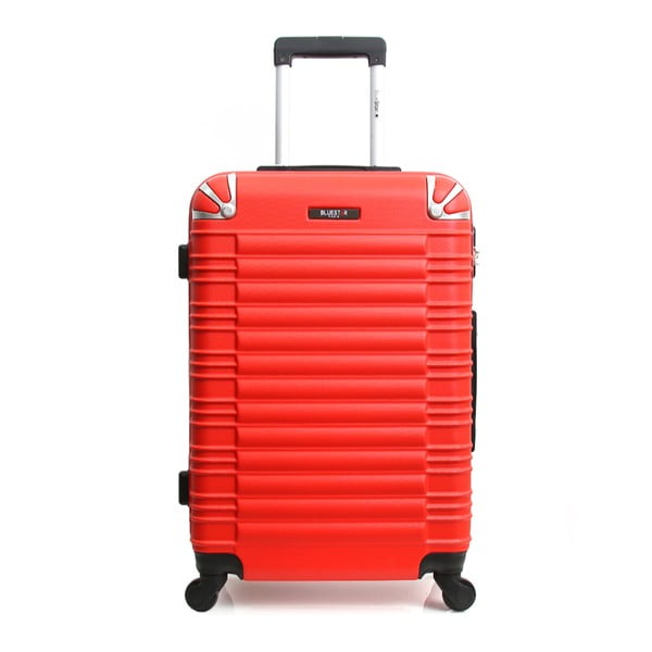 Červený cestovný kufor na kolieskach Blue Star Lima, 31 l
