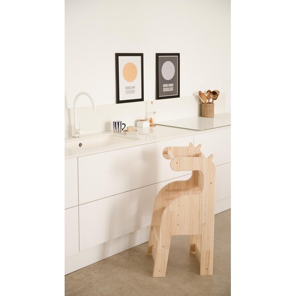 Detská stolička z masívnej borovice Little Nice Things Giraffe-image-1