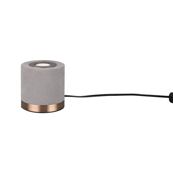 Sivá zamatová stolová lampa (výška 11 cm) Judy – Trio-image-3