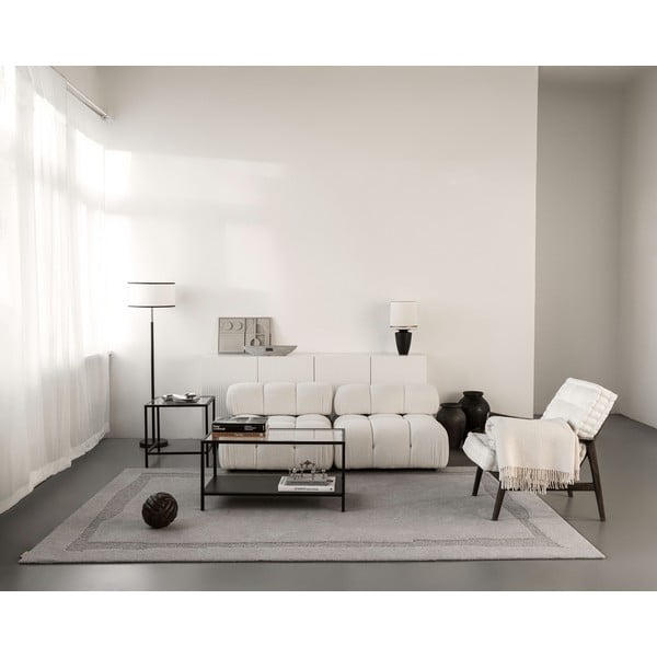 Sivý vlnený koberec 200x300 cm Morphic Rocca – Agnella-image-4