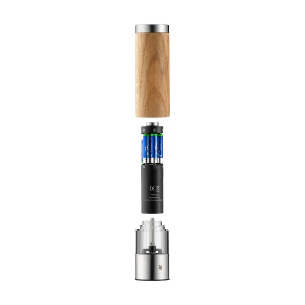 Elektrický mlynček na korenie a soľ z dubového dreva WMF, výška 21,5 cm-image-3