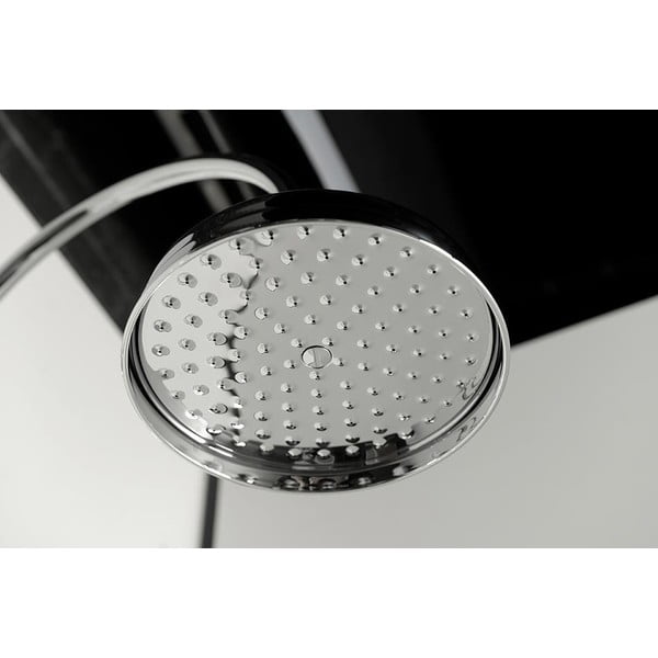 Mosadzná sprchová súprava v lesklo striebornej farbe s hlavovou sprchou a ručnou sprchou 142 cm Antea – Sapho-image-2