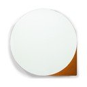 Kovová závesná/so zrkadlom kúpeľňová skrinka v terakotovej farbe 55x55 cm Sonnet – Spinder Design