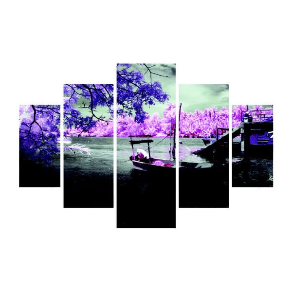 Viacdielny obraz Purple Water, 92 × 56 cm