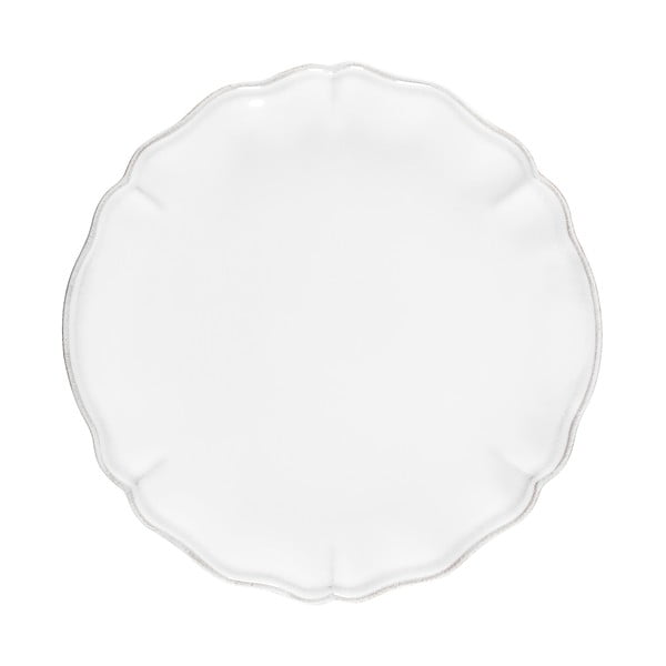 Biely kameninový tanier Costa Nova Alentejo, ⌀ 27 cm