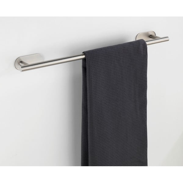 Samodržiaci držiak na uteráky z nehrdzavejúcej ocele v matne striebornej farbe Orea Uno – Wenko-image-1