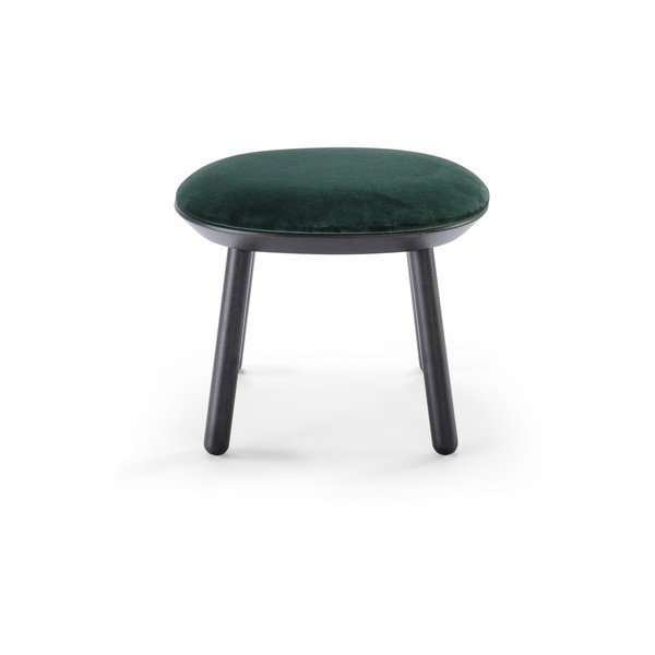 Zeleno-čierna zamatová podnožka EMKO Naïve-image-2