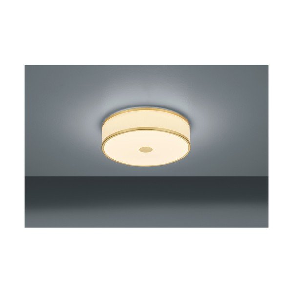 Stropné LED svietidlo Trio Agento v zlatej farbe, ø 40 cm-image-1