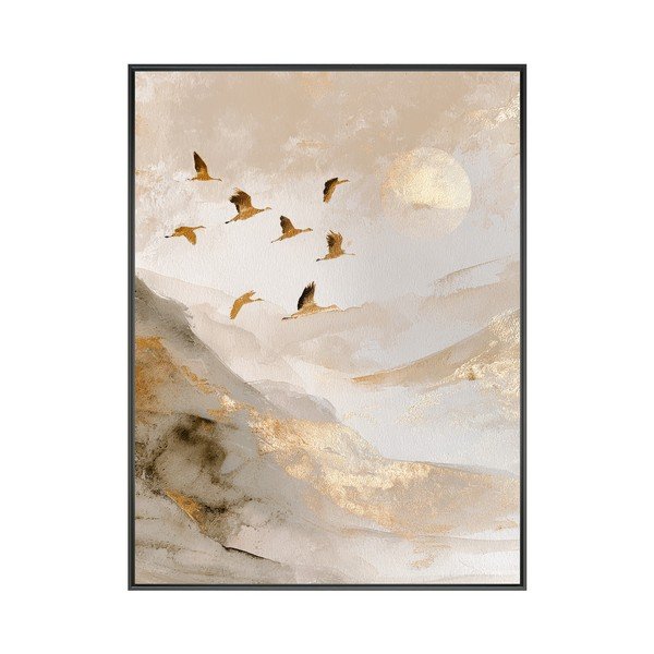 Tlačený obraz s rámom 60x80 cm Golden Peaks II – Styler