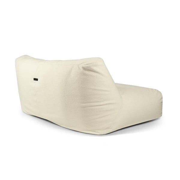 Krémový sedací vak z textílie buklé Sofa Tube 190 – SLOWDOWN-image-3