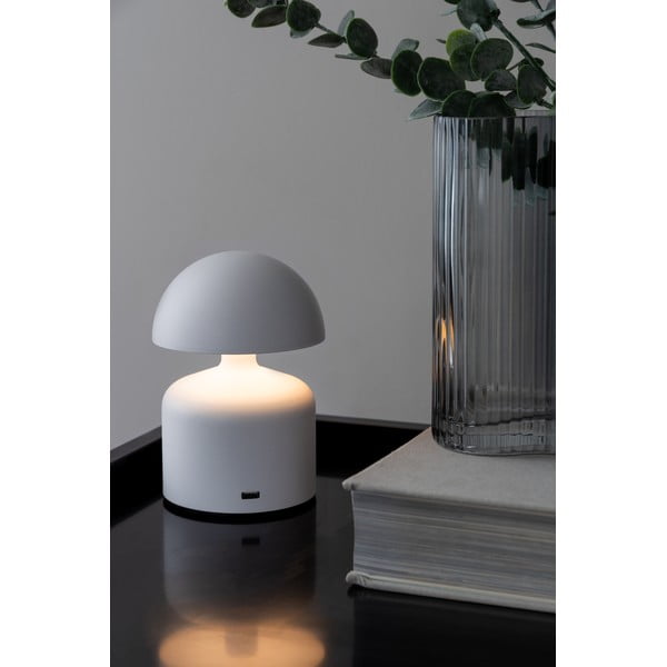 Biela LED stolová lampa (výška 15 cm) Impetu – Leitmotiv-image-1