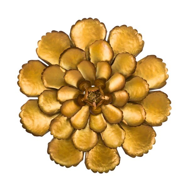 Nástenná dekorácia v zlatej farbe Mauro Ferretti Fiore, ø 64 cm
