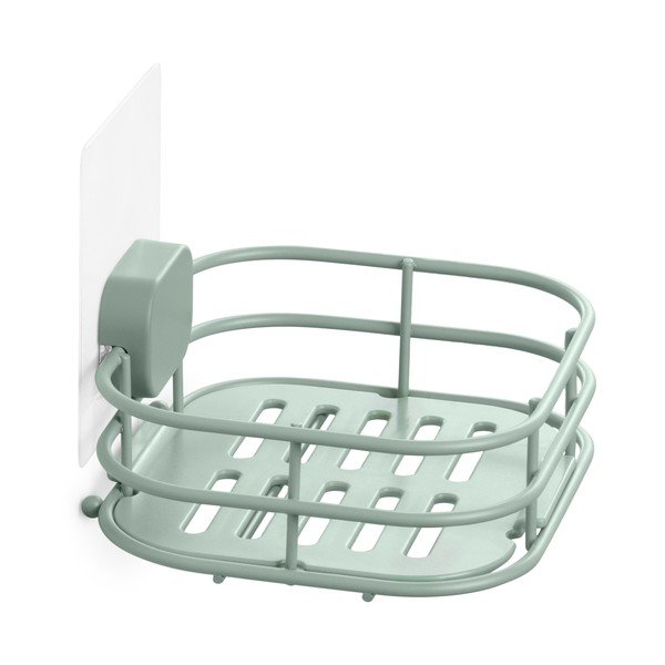 Samodržiaca kovová nádobka na mydlo v mentolovej farbe Grena – Compactor-image-4