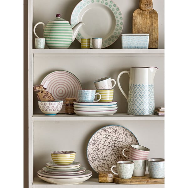 Servírovacie taniere v súprave 4 ks z kameniny Patrizia – Bloomingville-image-1