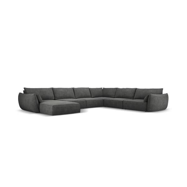 Sivá rohová pohovka (pravý roh) Vanda - Mazzini Sofas-image-2