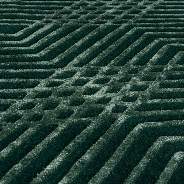 Zelený vlnený koberec Flair Rugs Diamonds, 160 x 230 cm-image-2