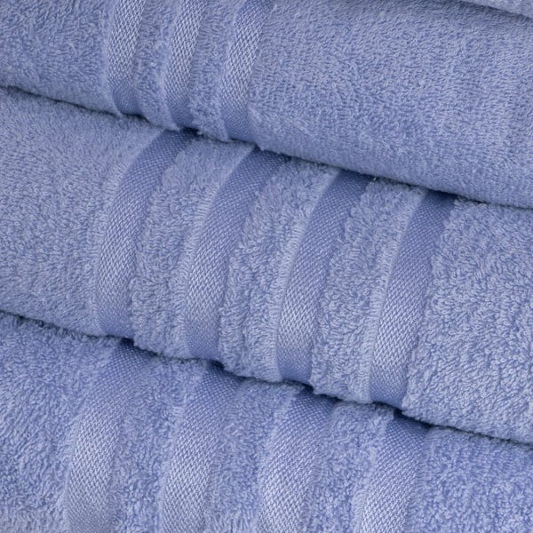Modrý froté bavlnený uterák 30x50 cm Simple – Casa Selección-image-1