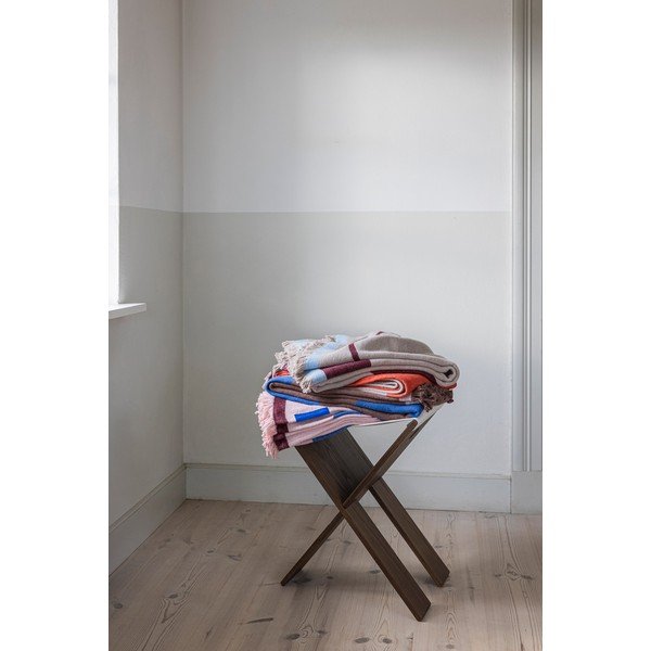 Vínovočervená/modrá televízna deka z recyklovanej bavlny 130x175 cm Studio – Mette Ditmer Denmark-image-4