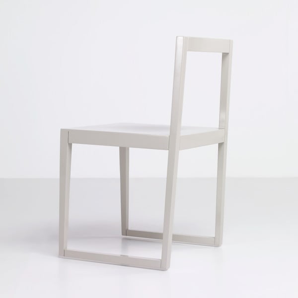 Biela stolička z bukového dreva Ziru Contract Ann