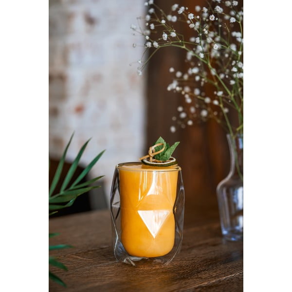 Súprava 2 dvojstenných pohárov na latté Vialli Design Geo, 250 ml-image-4