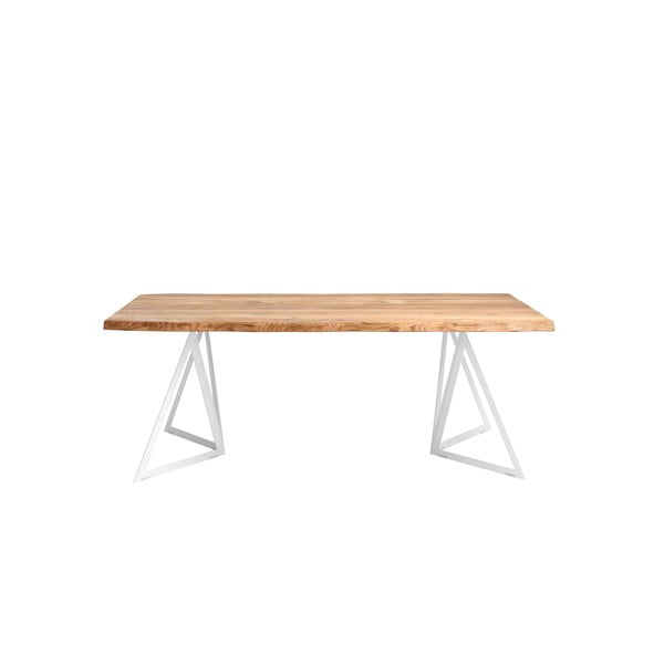 Jedálenský stôl s doskou z dubového dreva Custom Form Sherwood, 180 × 90 cm