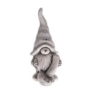 Sivá dekorácia Dakls Gnome, výška 44,5 cm