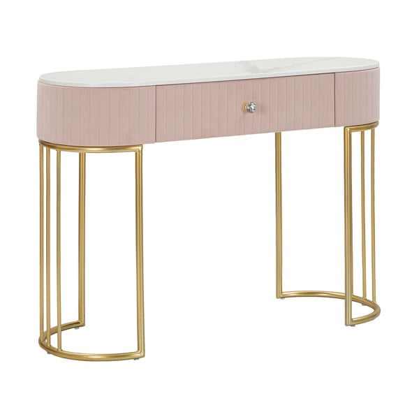 Ružový konzolový stolík 100x40 cm Montpellier - Mauro Ferretti-image-2
